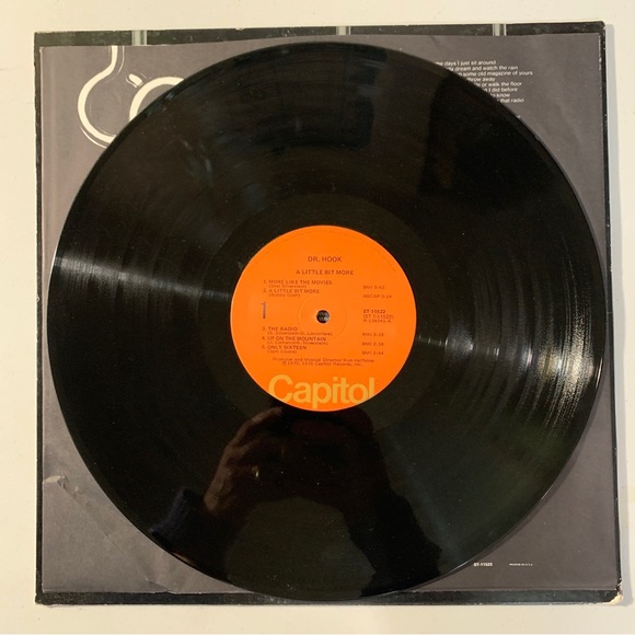 Dr. Hook A Little Bit More 12" Vinyl Record Album LP 1976 Capitol ST-11522 - Picture 5 of 6